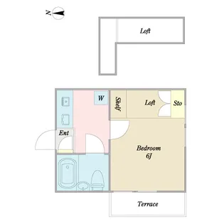 ジュネパレス松戸第161【1階】の間取り