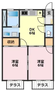 千葉県柏市千代田2【アパート】の間取り