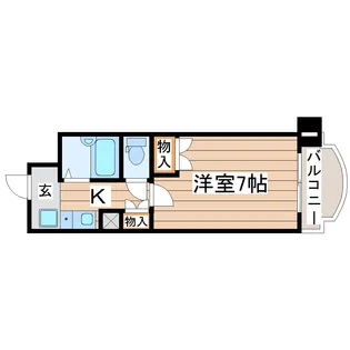 サンシティ五橋【7階】の間取り