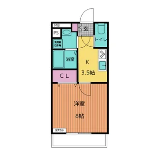 CENTER VILLAGE 2008【2階】の間取り