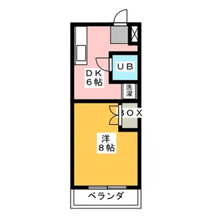 ハイライズHIRAI【1階】の間取り