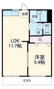 シャローム天王【1階】の間取り