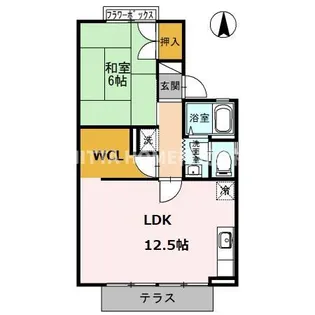 ヴェルジェ【1階】の間取り