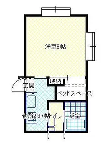 山形県山形市桜田西4【アパート】の間取り