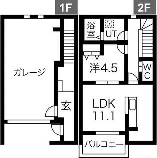 神奈川県大和市下和田【アパート】の間取り