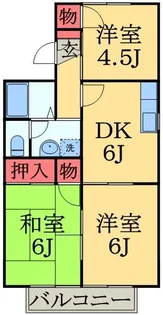 パークハイムB【1階】の間取り