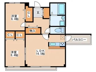 ホ-リ-グラン【3階】の間取り
