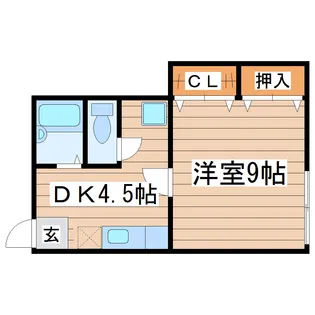 ラスティ植松【1階】の間取り