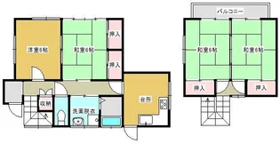 栃木県足利市五十部町【一戸建】の間取り