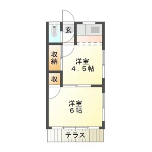河芸荘【1階】の間取り