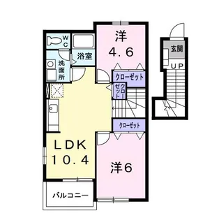 アヴニール【2階】の間取り