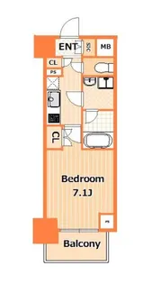 グラマシー横濱関内【5階】の間取り