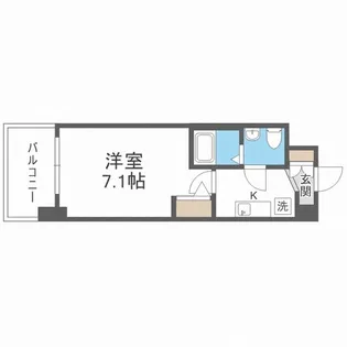 大阪府大阪市福島区吉野2【マンション】の間取り