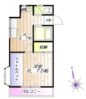 埼玉県朝霞市本町1【アパート】の間取り