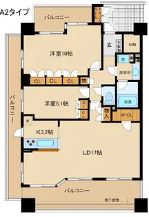 シンフォニックシティ・アリアコート【7階】の間取り