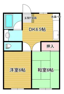第2中広マンション【2階】の間取り