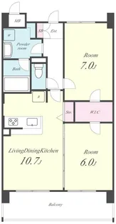 エスポアール北戸田【5階】の間取り