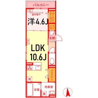 D PAINA桜ヶ丘【3階】の間取り