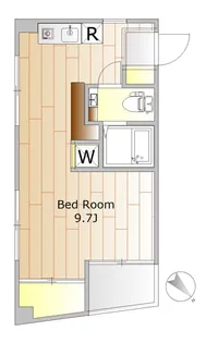 1Rの間取り画像