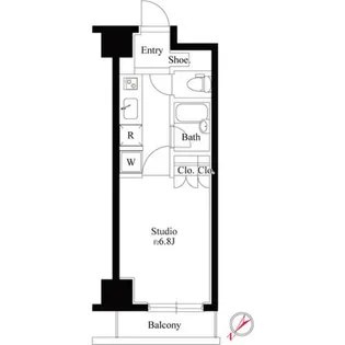東京都中央区銀座8【マンション】の間取り