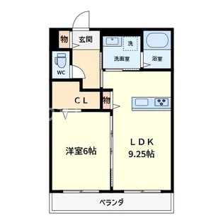 ブランニューディ【2階】の間取り