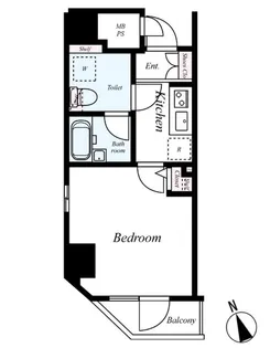 プレステージ新板橋【2階】の間取り