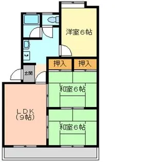 サンパレス美幸【3階】の間取り