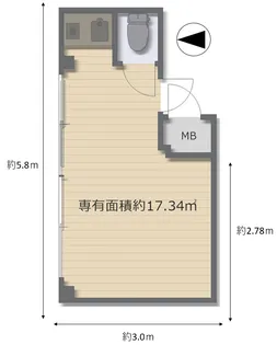 メゾン難波【2階】の間取り
