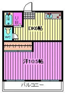 ハウス金子【1階】の間取り