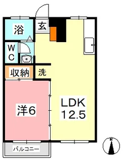メゾンマリクレール【1階】の間取り