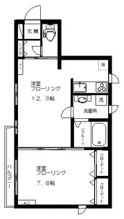 アルメリア【1階】の間取り
