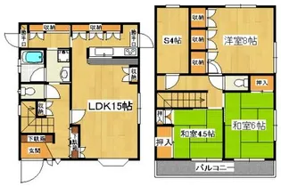 千葉県市川市宮久保1【一戸建】の間取り