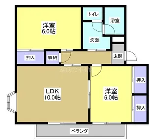 フォレストII【1階】の間取り