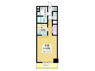 かぁりす本川越【4階】の間取り