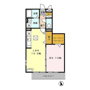 ピュアガーデン VI【1階】の間取り