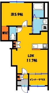 ビアラ末広【1階】の間取り