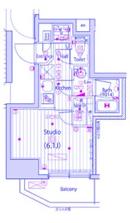 ガーラ・ステーション横浜子安【6階】の間取り
