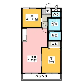 三宅ハイツ【2階】の間取り