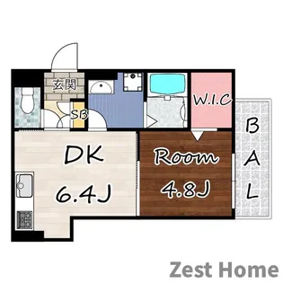 ラモーナ東大物町III【3階】の間取り
