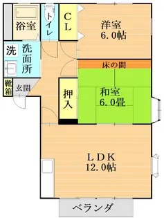 フェアリーコート新月【2階】の間取り