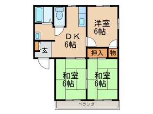 ウイング若葉台【2階】の間取り