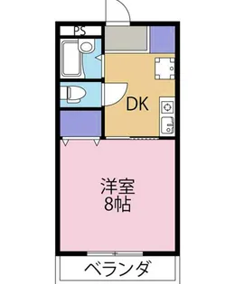 徳島県板野郡松茂町広島字東裏【アパート】の間取り