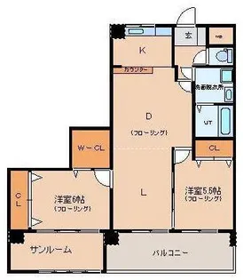 ソラリア コルテ【8階】の間取り