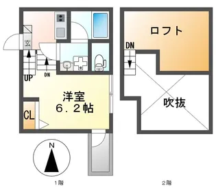 サダルスウド【1階】の間取り