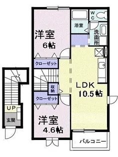 フィールド・グローリー【2階】の間取り