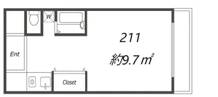 セラ玉出ウェスト【2階】の間取り