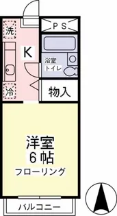 グランメールA棟【1階】の間取り