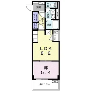 ブローテ 古蔵II【4階】の間取り