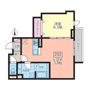 ベルフォルム赤堤【2階】の間取り