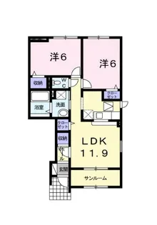 アルモニー・グレイスI【1階】の間取り